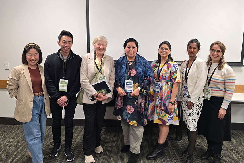 AUT Staff at the CAHRE Conference posing in a group photo
